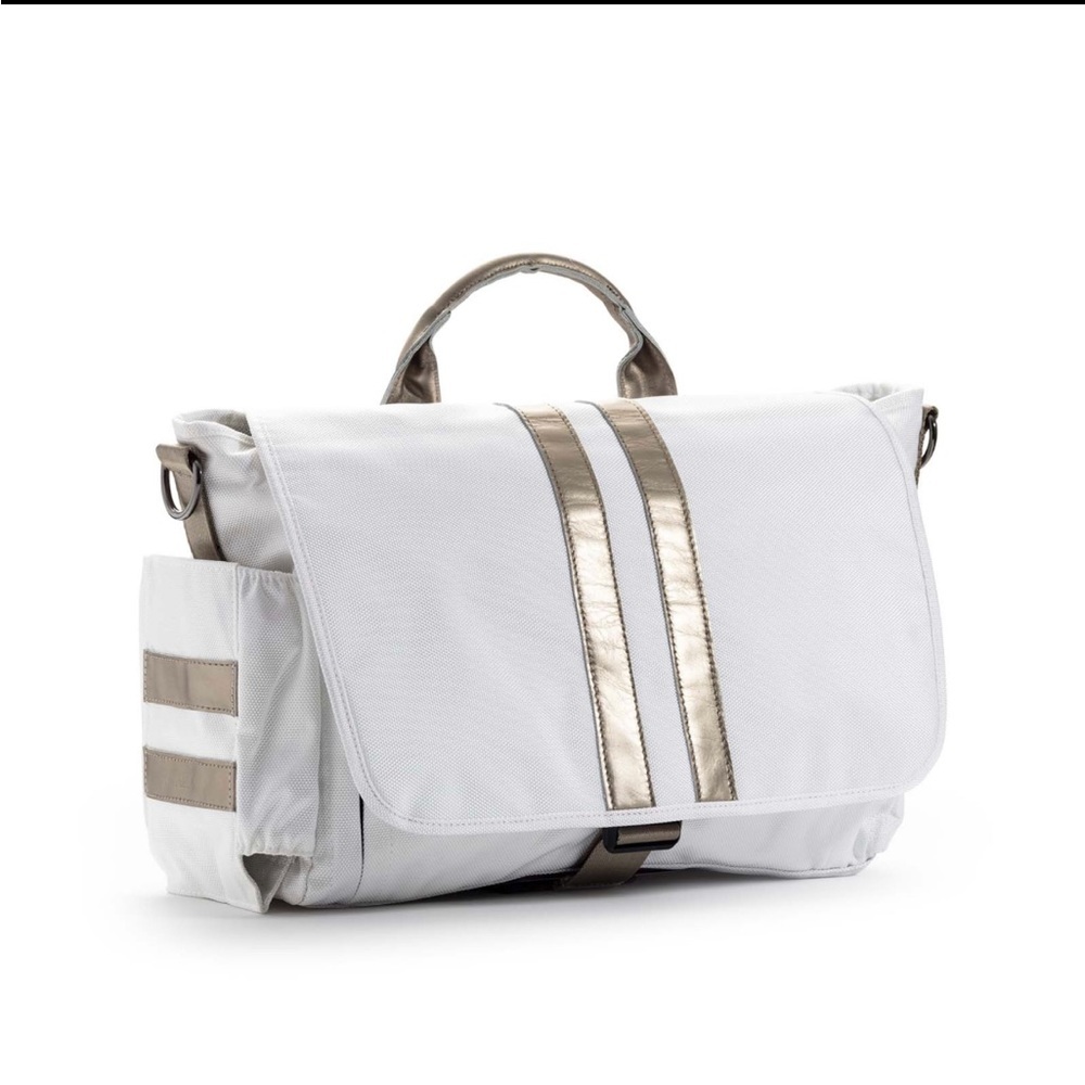 Stylish White and Gold Women's Bag